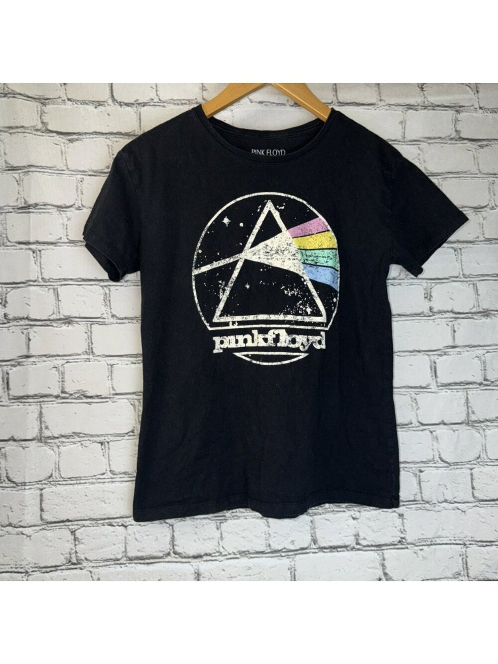 Pink Floyd T-shirt Girls Size 10/12P Black Short Sleeves Band Shirt Grunge Youth